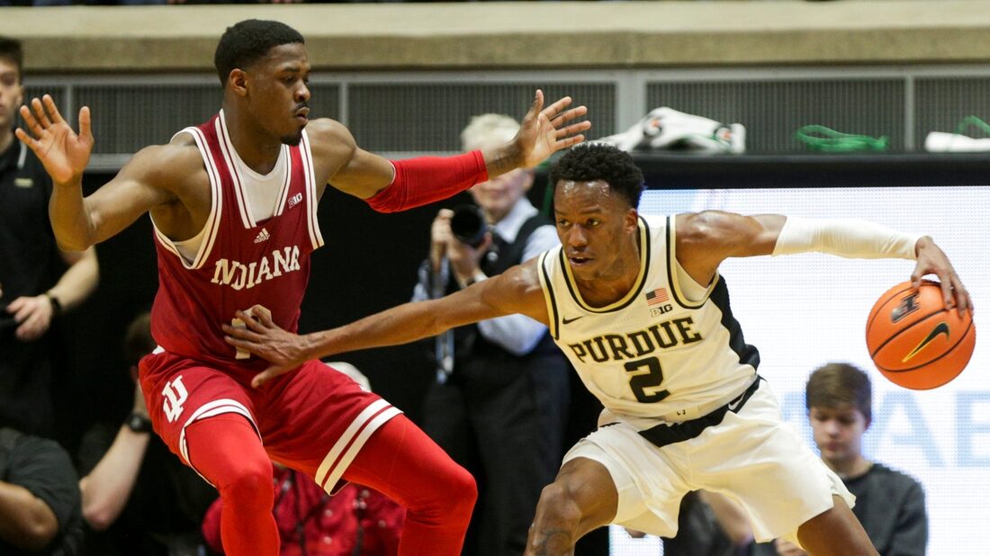 #8 Purdue holds off late Indiana push, 69-67