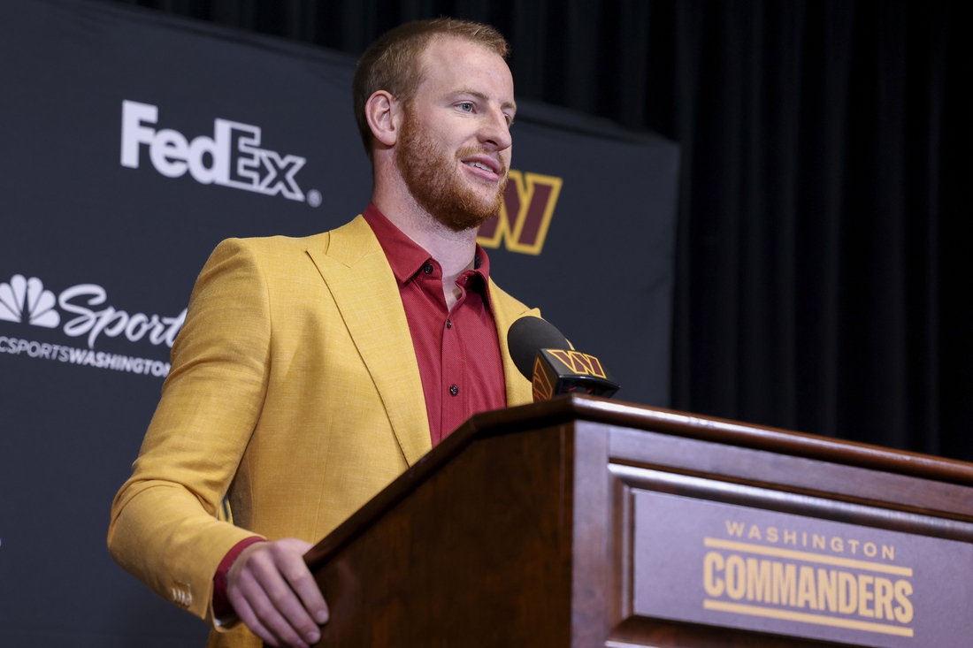 Carson Wentz looks for new beginning with Commanders